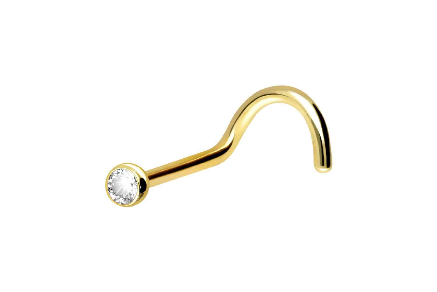 18 karat online gold nose ring